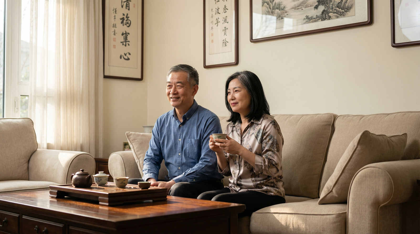 这是李文的爸爸和妈妈