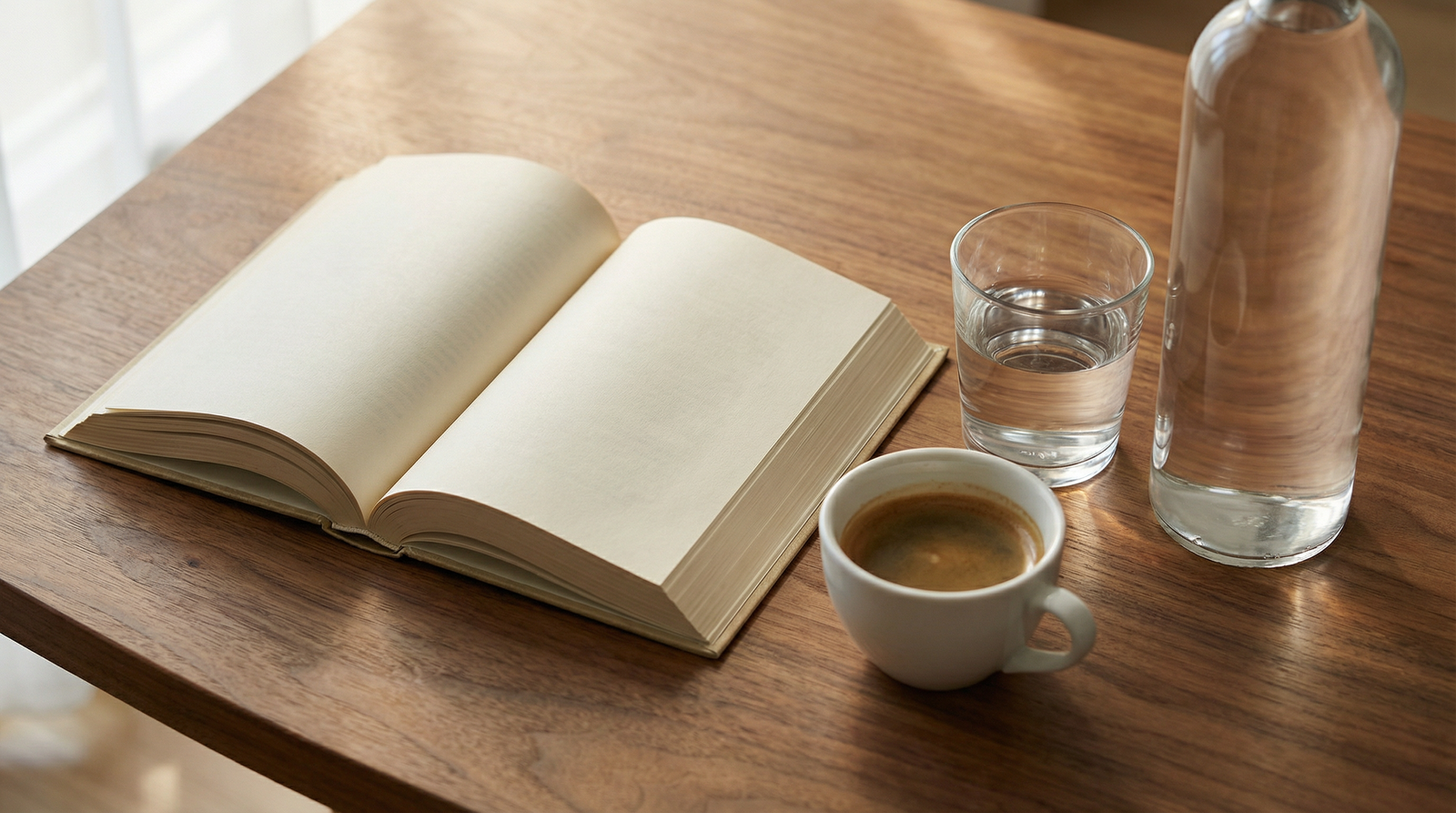 桌子上有一本书