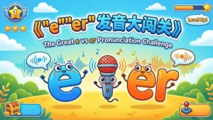 Read more about the article “e” 和 “er” 发音大闯关